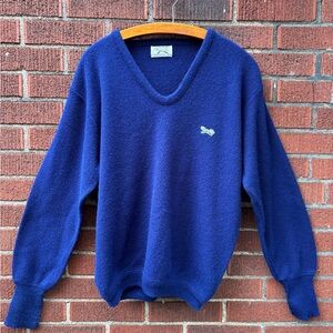 Navy Blue The Fox Sweater size L